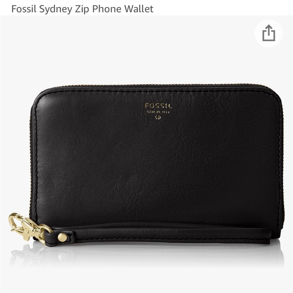 Phone Wallet Fossil Leather Zip Sydney